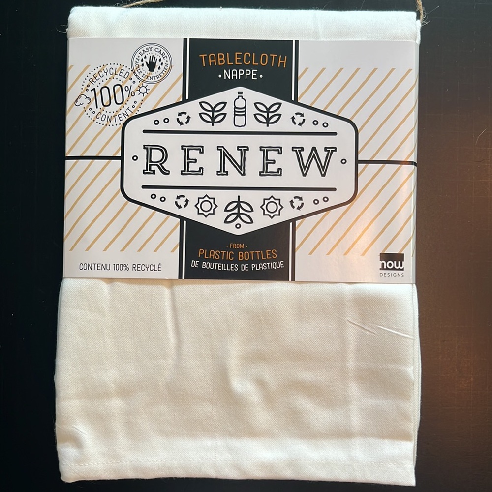 ECO-friendly/wrinkle resistant now DESIGNS 100% recycled content tablecl…